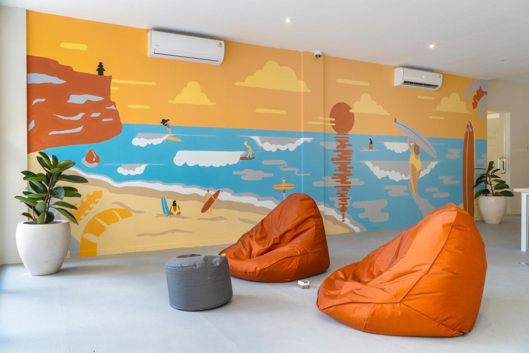 Bali Bustle Sunset Coliving And Coworking Space Legian  Luaran gambar
